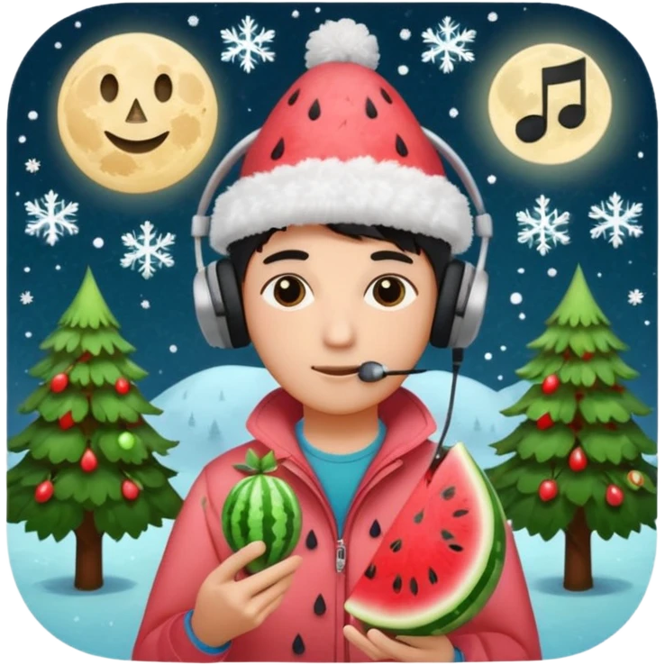 🍉📒🎼❄️🍂🌡️🌚📵 emoji