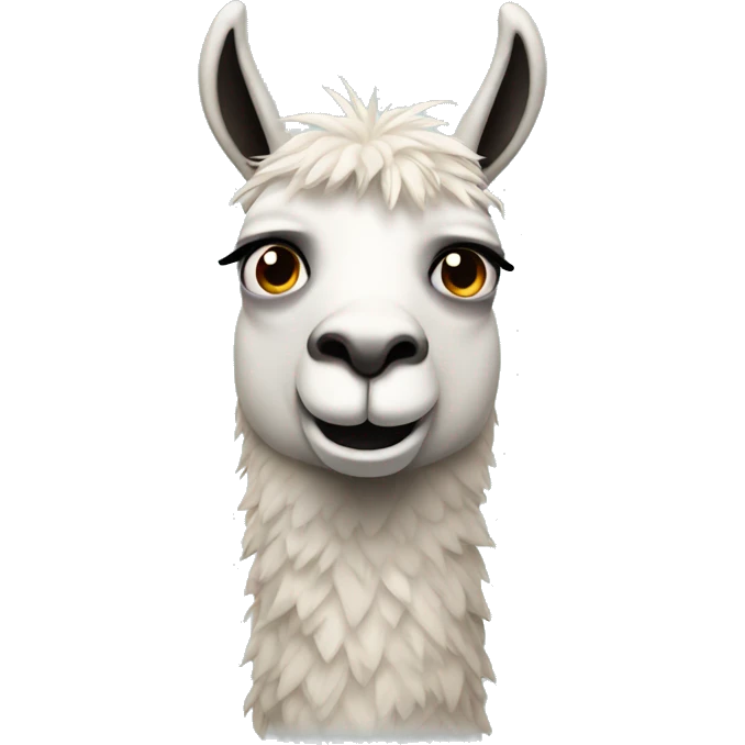 una llama gritando emoji