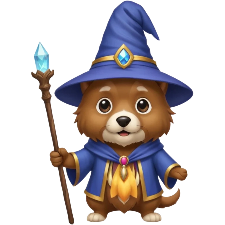 Dog wizard emoji