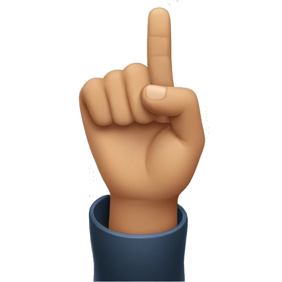 finger pointing in finge circle emoji