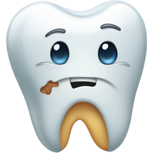 sad tooth emoji