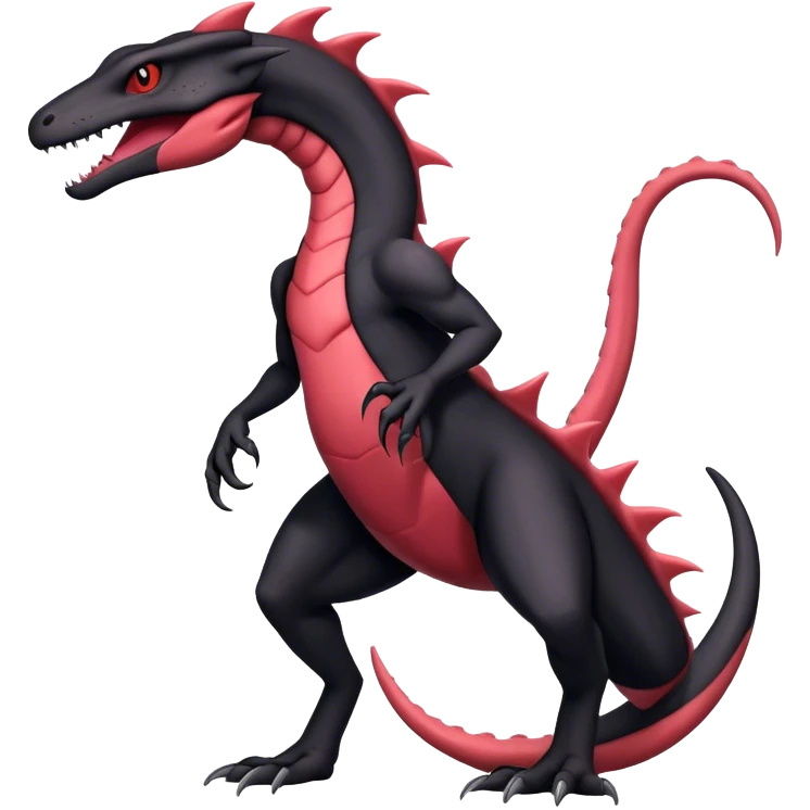 Badass cool salandit-salazzle-hybrid, full body emoji