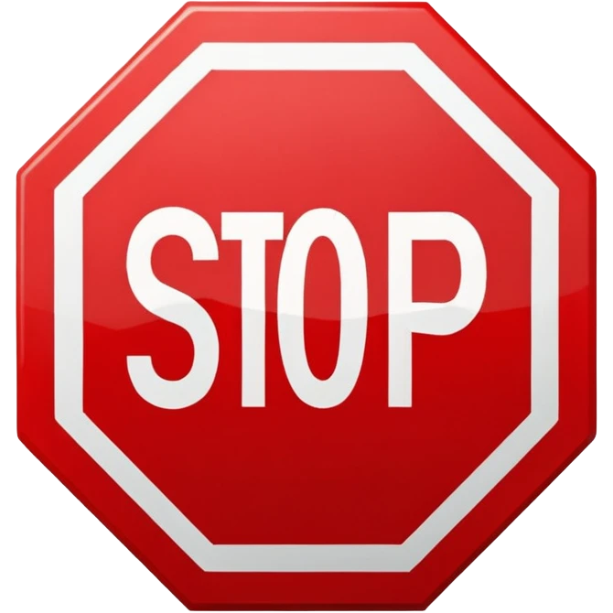 señal de pare emoji