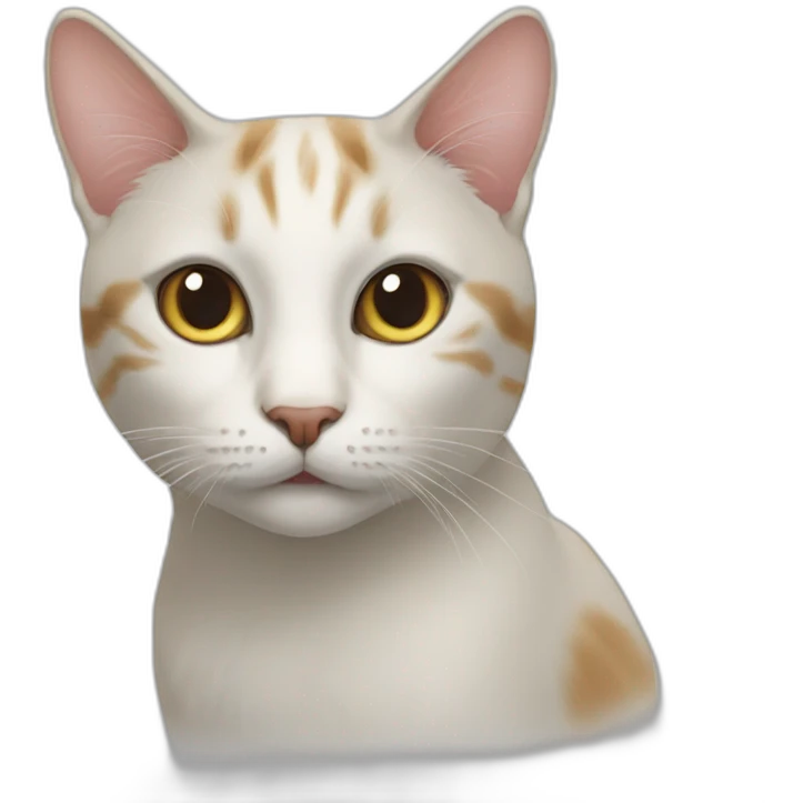 A cat on 100 other cats emoji