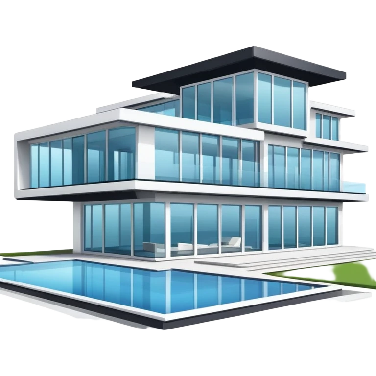 Modern mansion emoji