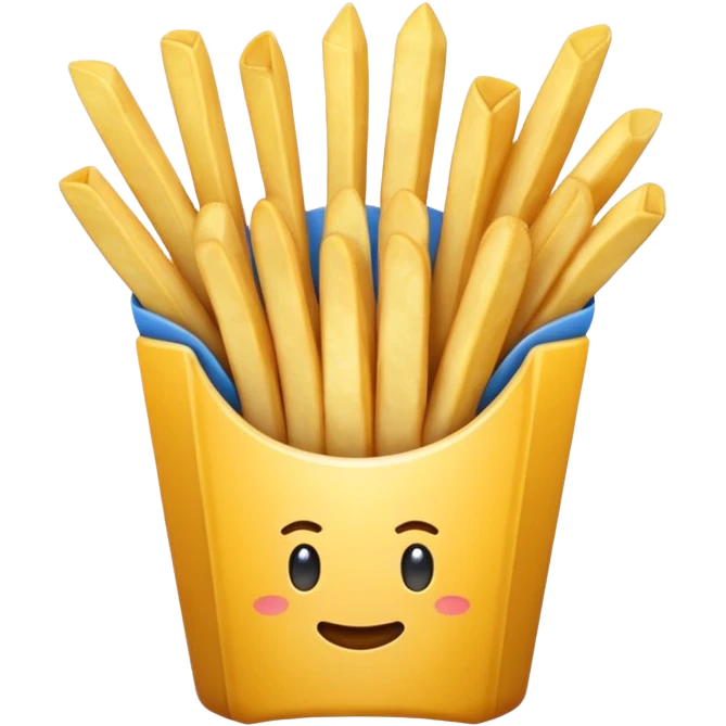 blue french fries emoji