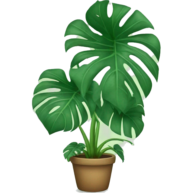 monstera plant emoji