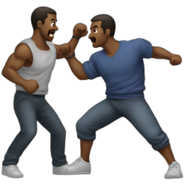 ：street-fight emoji