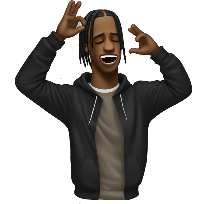 Travis Scott qui dab emoji