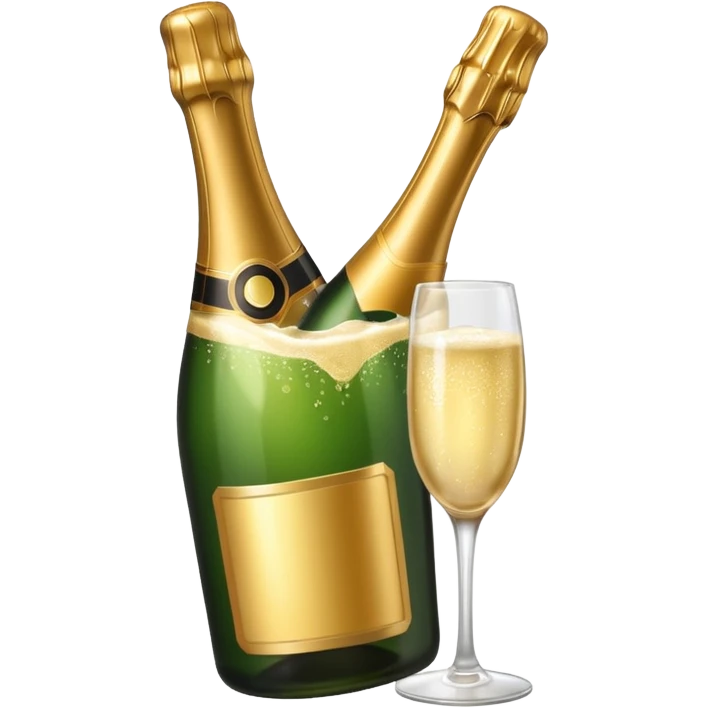 champagne bottle emoji