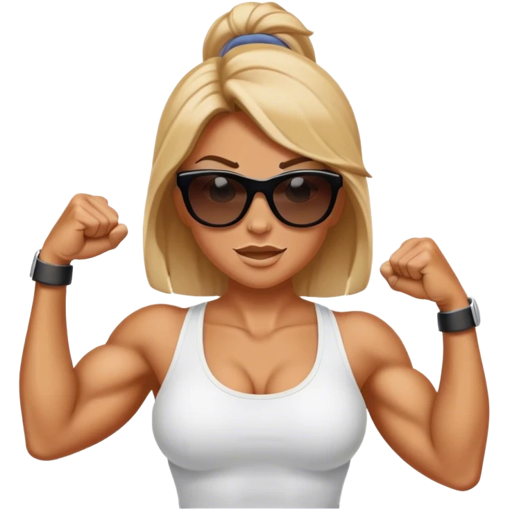 🏋‍♀😎💪🏻 emoji