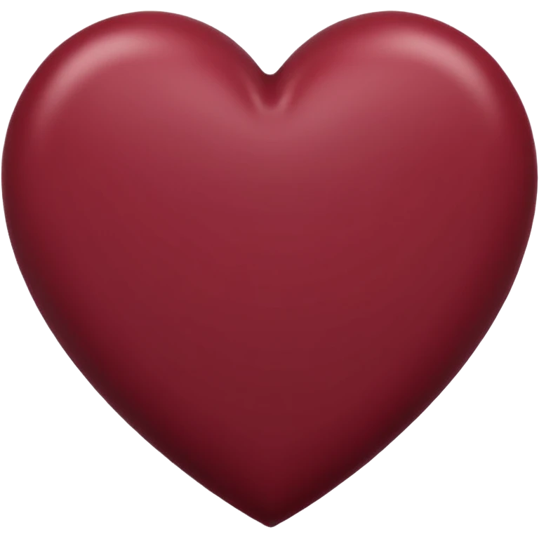 Maroon heart flat emoji
