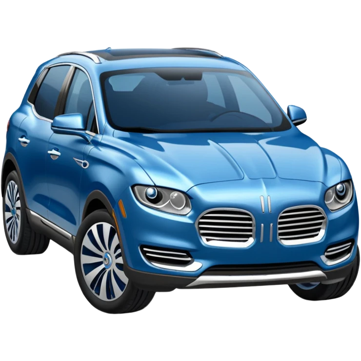 Blue lincoln nautilus car emoji