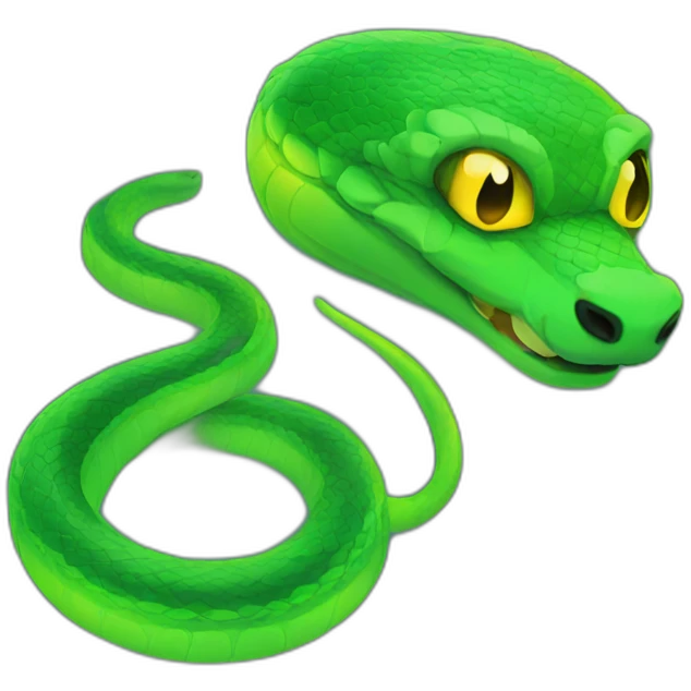 neon snake emoji