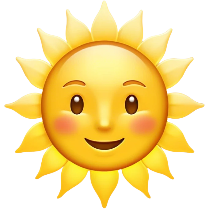 Cinematic Realistic Sunshine Emoji, Warm and golden, with soft rays of light streaming down from a bright, glowing sun. The golden hue bathes the world in warmth, uplifting the spirit and bringing a sense of joy and radiance. Soft glowing outline, capturing the essence of happiness, warmth, and light in a beautiful sunny day! emoji