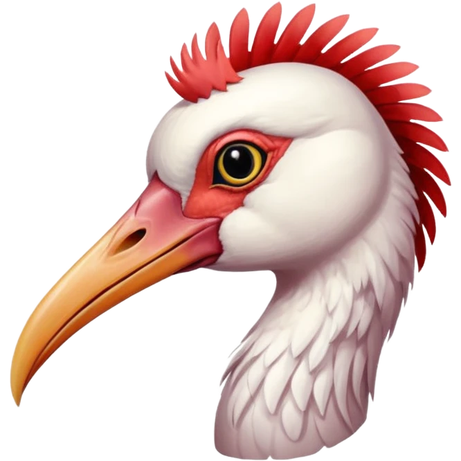crested ibis emoji