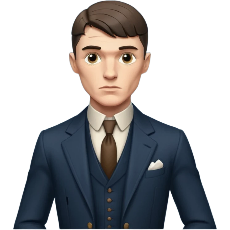 Thomas Shelby with a six pack emoji