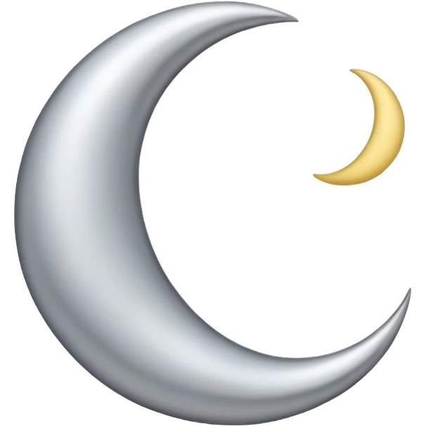 half moon emoji