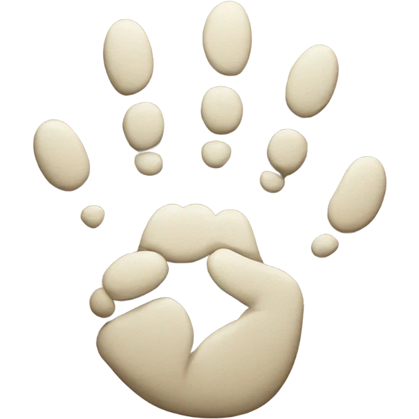 cat paw peace sign emoji