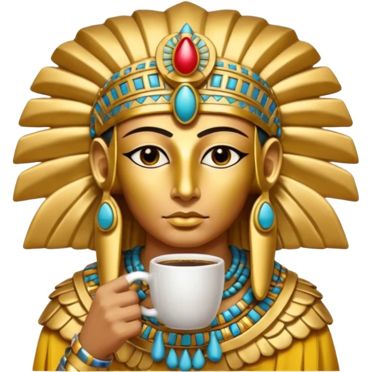 Horus drink coffee emoji