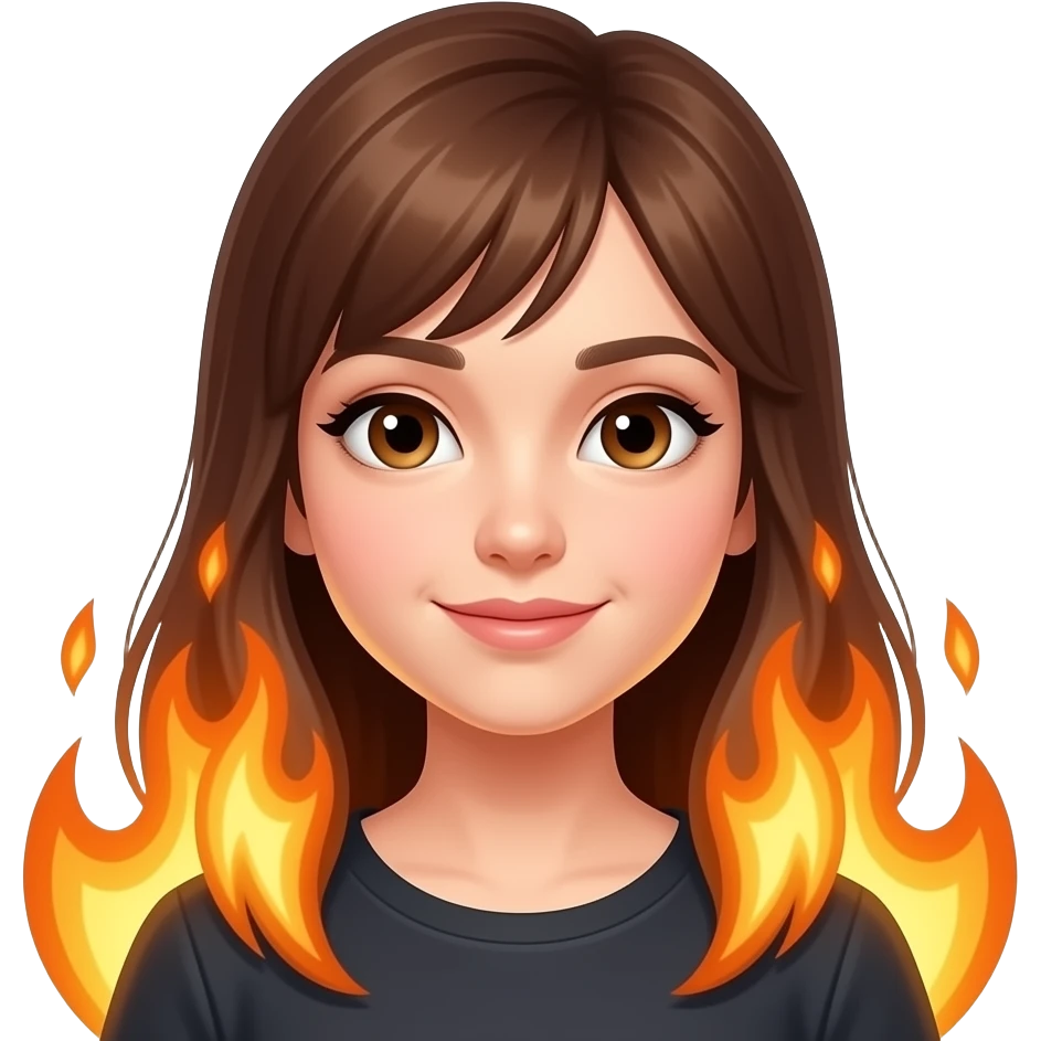 girl on fire emoji