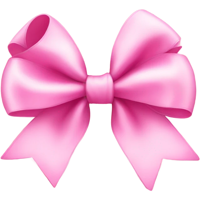 girly pink bow emoji