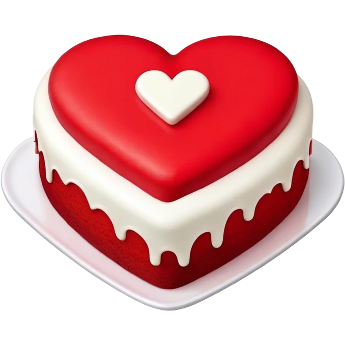 Corazón rojo pastel emoji