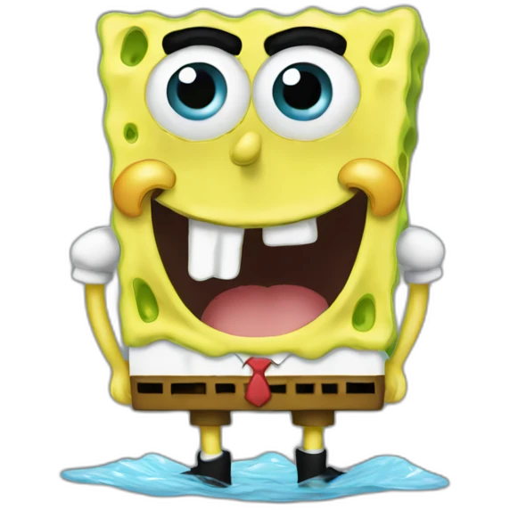 SpongeBob crying rivers emoji