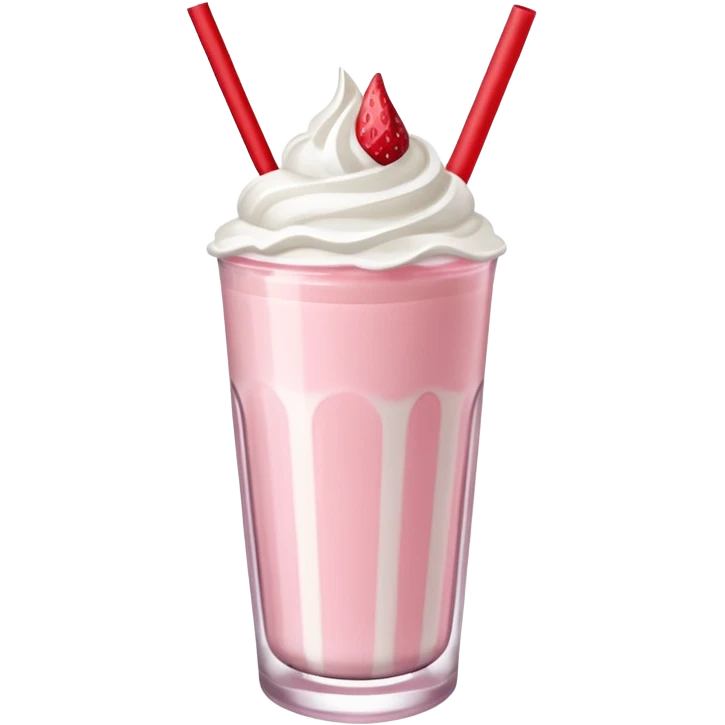 Strawberry milkshake emoji