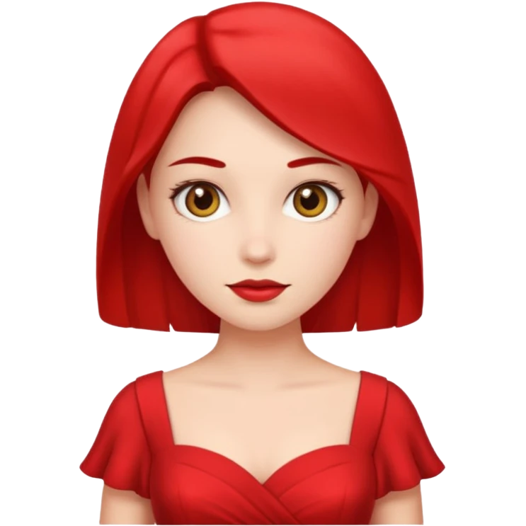 lady in red  emoji