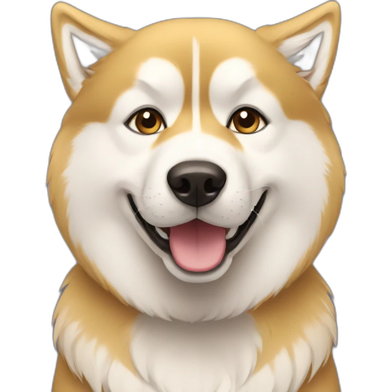 Golden husky emoji