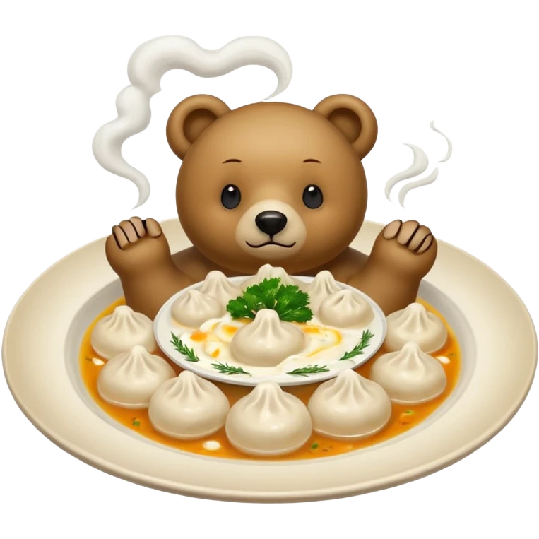 пельмени из медведя emoji