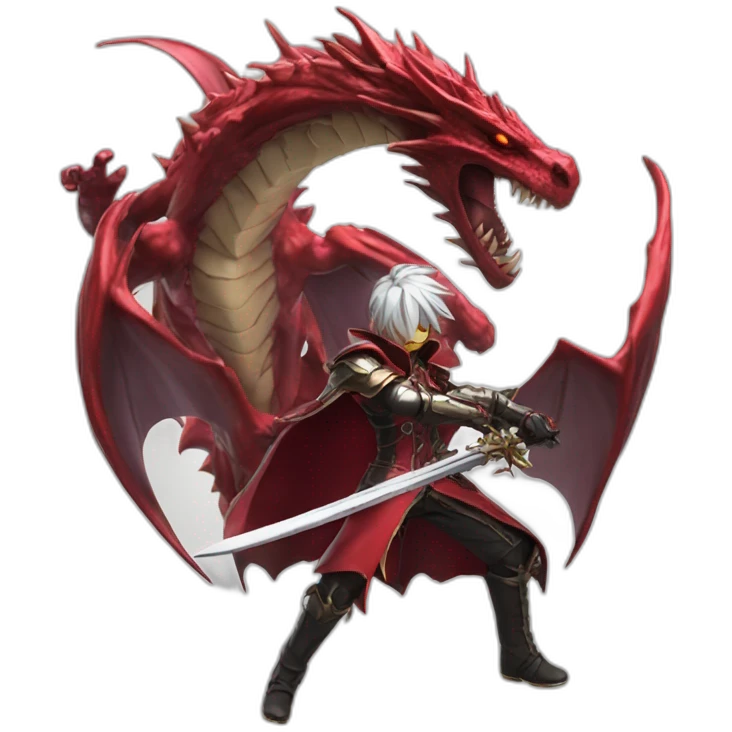 ragna of ragna crimson killing a dragon emoji