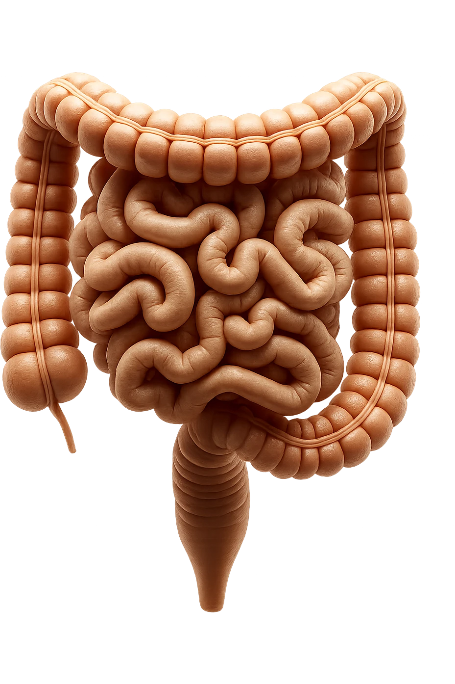 intestino umano anatomico realistico iperrealistico 4k emoji