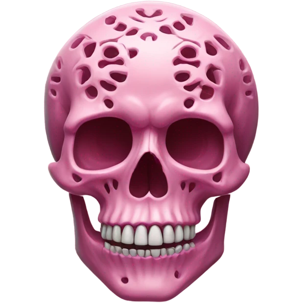 Large pink skull emoji