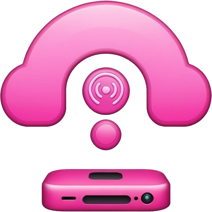 pink wifi emoji