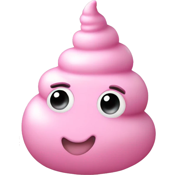 light pink unicorn poop emoji