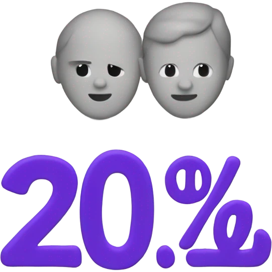 20% emoji