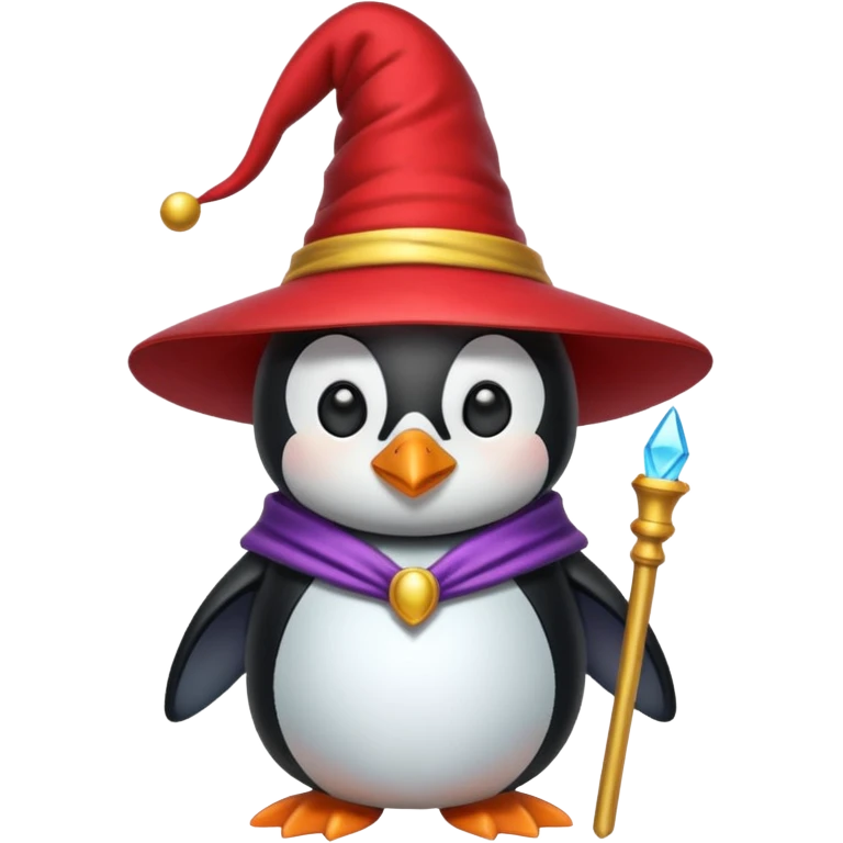 Penguin Wizard emoji