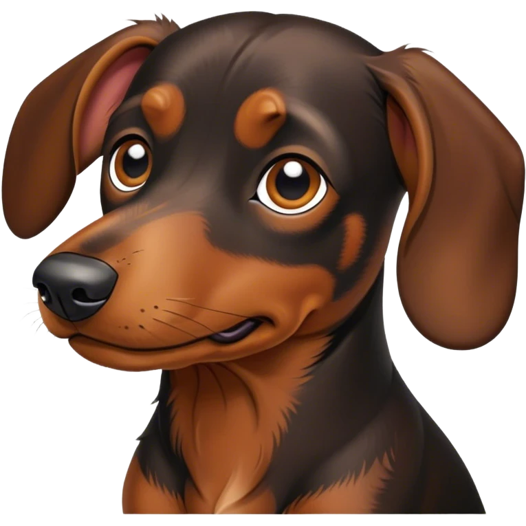 Teckels black and Brown  emoji