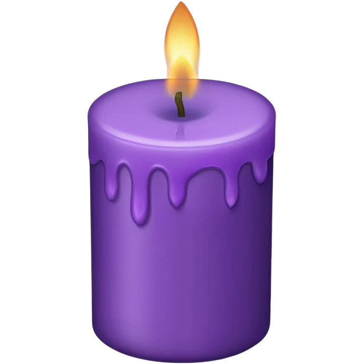 purple candle emoji