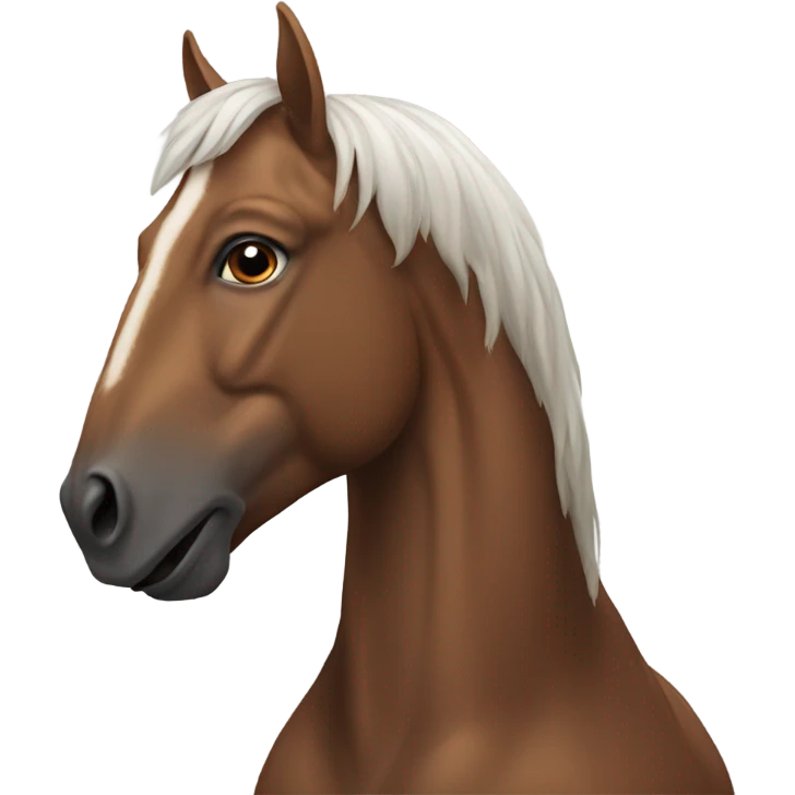 man with a horse head  emoji