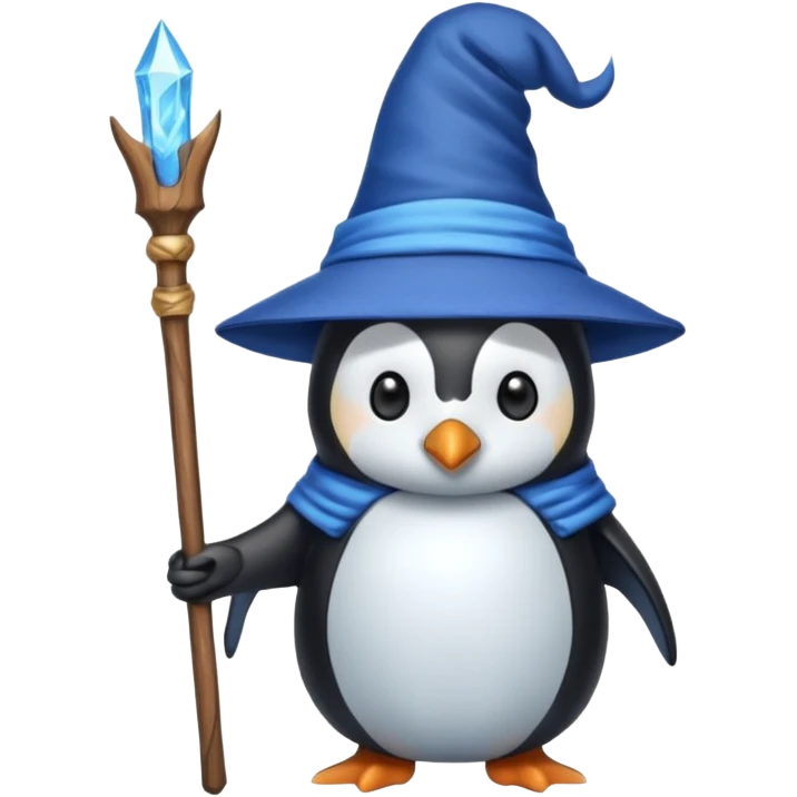Penguin Wizard emoji