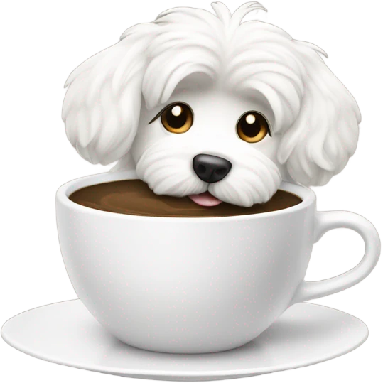 Coton drinking a coffee emoji