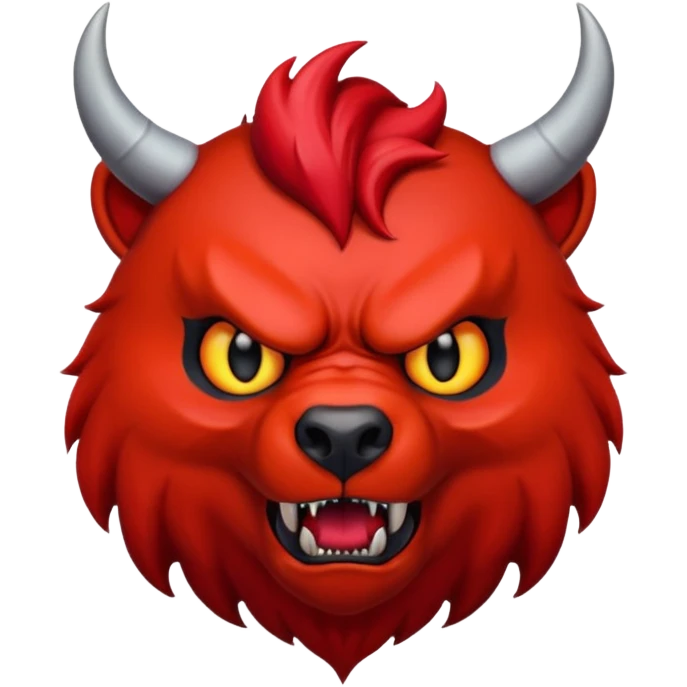 devil bear emoji