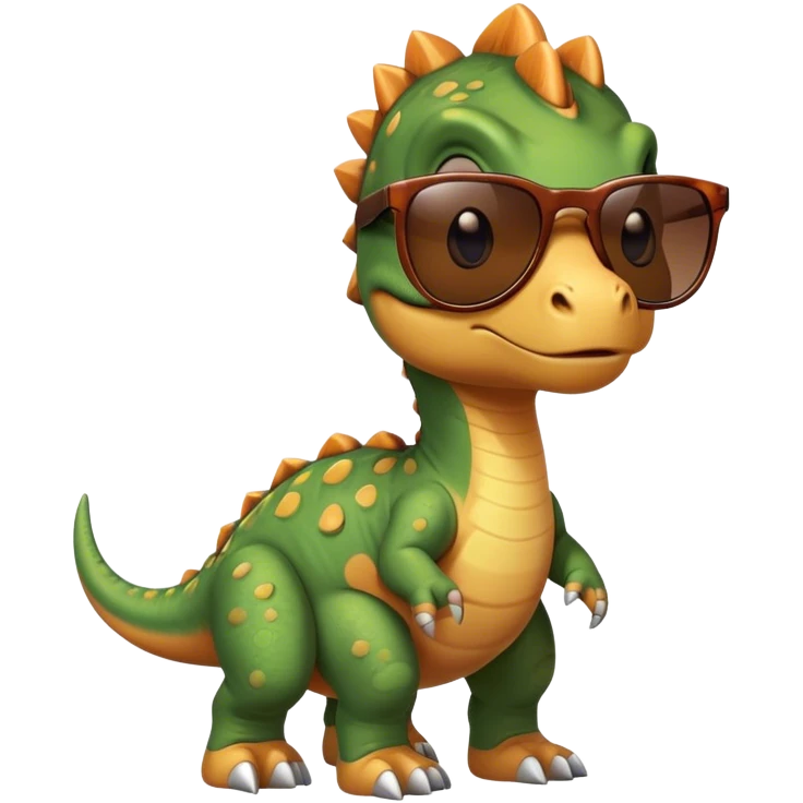 Dinosaurs with sunglasses emoji