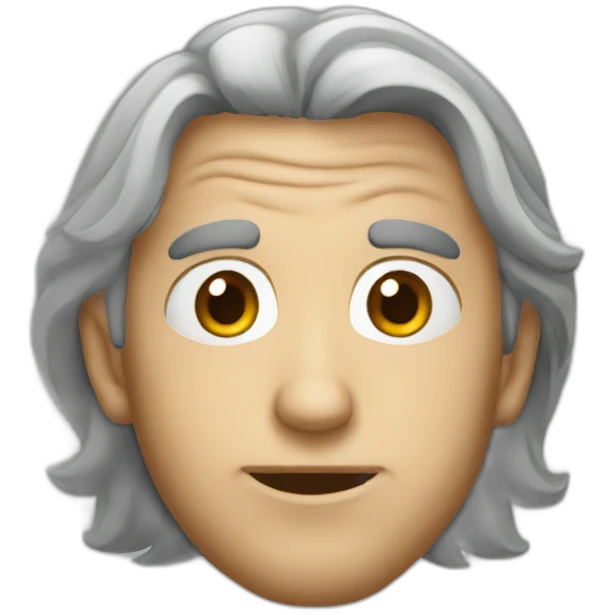 Visage de pierre emoji