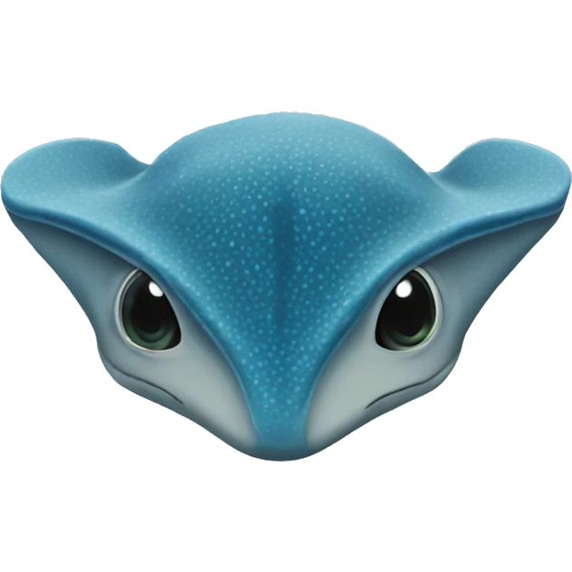 One blue stingray Arial view emoji