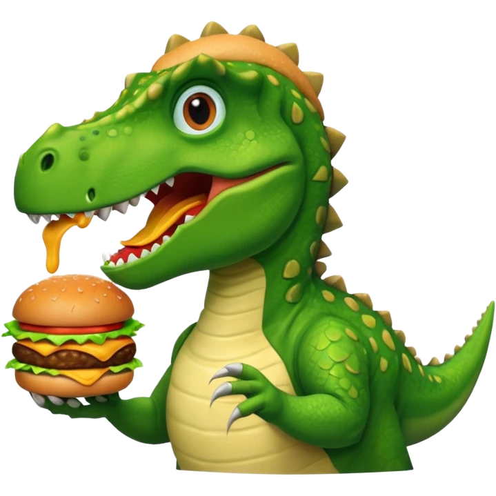 Dinosaur at McDonald’s emoji