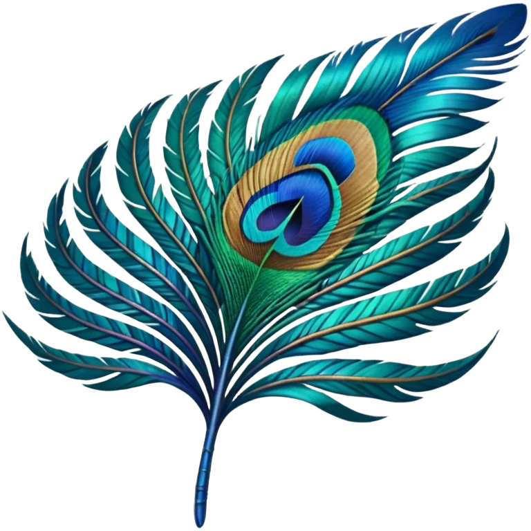 Peacock Feather leaf  emoji